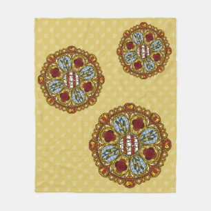 Fall Nouveau Fleece Blanket