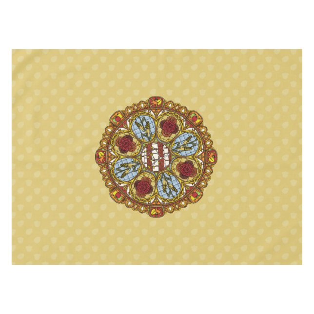 Fall Nouveau Tablecloth (Front (Horizontal))