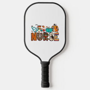 Fall Nurse Leopard Cowhide Pumpkin Fall 744 Pickleball Paddle