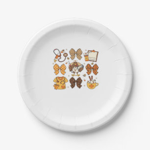 Fall Nurse Thanksgiving Classic T-Shirt.png Paper Plate