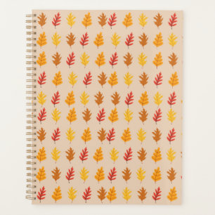 Fall Oak Leaves Planner