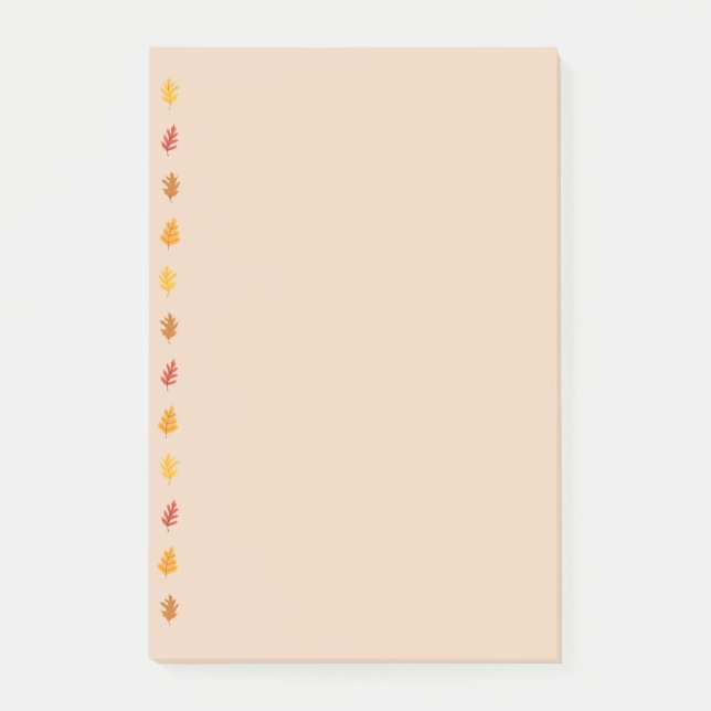 Fall Oak Leaves Post-it Notes (Front)