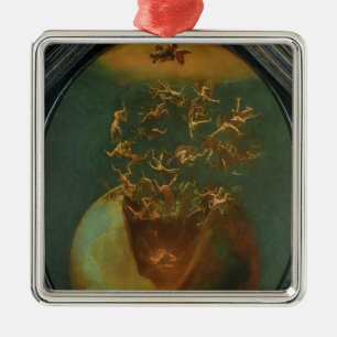 Fall of Satan and the Rebel Angels from Heaven Metal Tree Decoration