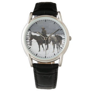 Fall of The Cowboy Frederic Remington 1895 Western Watch