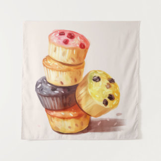 Fall of the Muffin Tower Tapestry