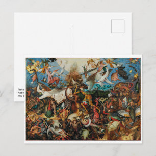 Fall of the Rebel Angels Pieter Bruegel, Elder Postcard
