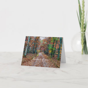 Fall On The Dirt Road Thinking Of You Card
