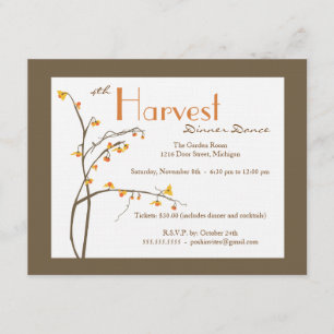 Fall or Autumn Event Invitation