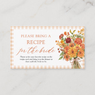 Fall Orange Farmers Market Please Bring A Recipe Enclosure Card