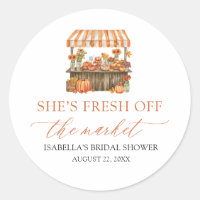 Fall Orange Fresh Off The Market Bridal Shower