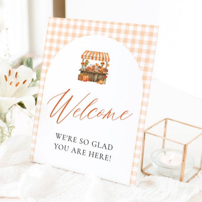 Fall Orange Fresh Off The Market Welcome Sign (Fall Orange Fresh Off The Market Welcome Sign)