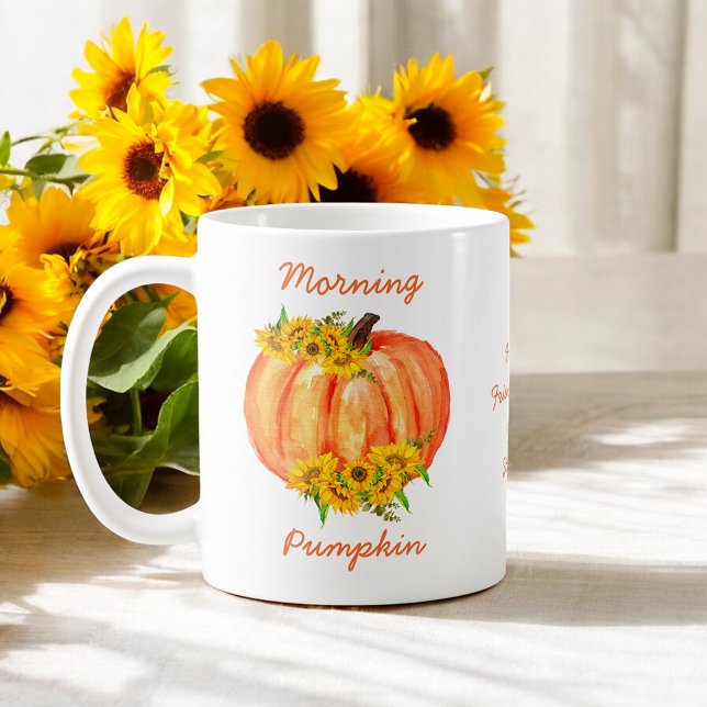 Fall Orange Pumpkin Thanksgiving Friendsgiving Coffee Mug (Creator Uploaded)
