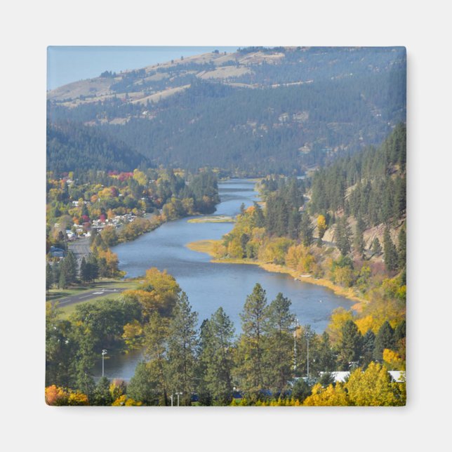 Fall Over Clearwater River Idaho    Magnet (Front)