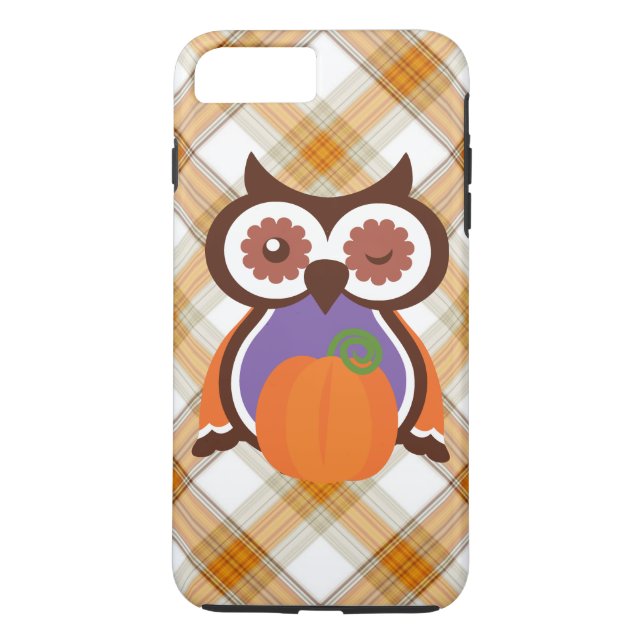 Fall owl iPhone 7 plus tough case (Back)