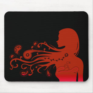 fall paisley mouse pad