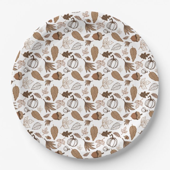 Fall Paper Plate (Front)
