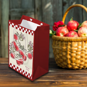 Fall Party Apple Harvest Thanksgiving Personalise Medium Gift Bag