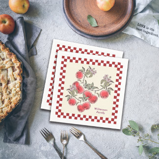 Fall Party Apple Harvest Thanksgiving Personalise Napkin