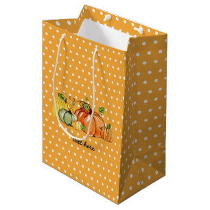 fall party, pumpkin,  birthday party Gift Bag