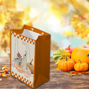 Fall Party Pumpkin Harvest Thanksgiving Customise Medium Gift Bag