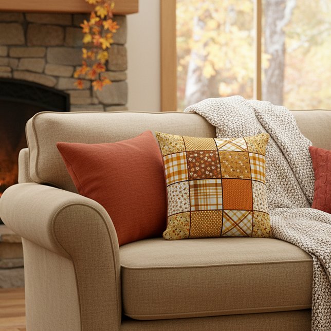 Fall patchwork cushion (Creator Uploaded)