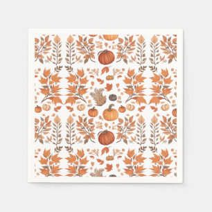 Fall pattern design napkin