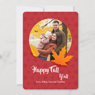 Fall Photo Greeting Card