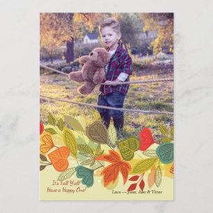 Fall Photo Greeting Card