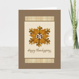 Fall Pinwheel Thanksgiving Card