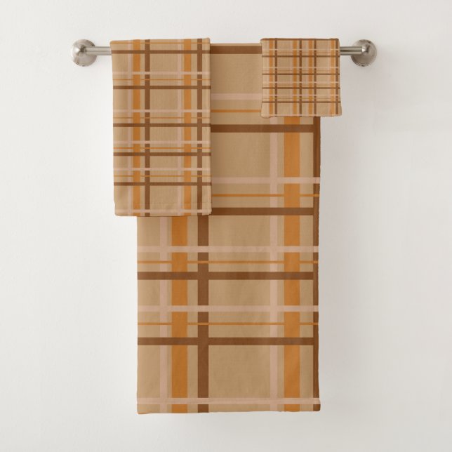 Fall Plaid Bath Towel Set (Insitu)