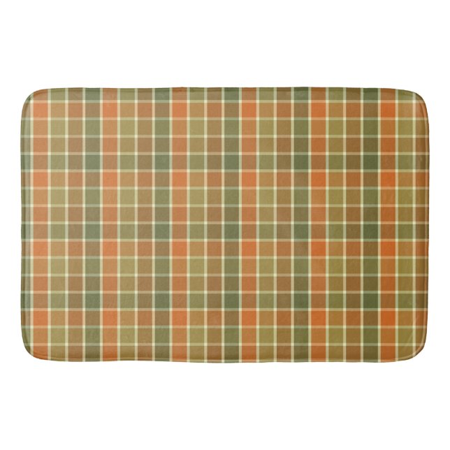 FALL PLAID CHECK BATH MAT (Front)