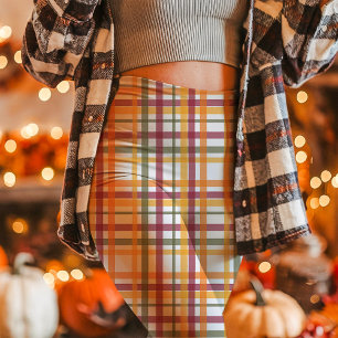 Fall Plaid Pattern Cosy Autumn Leggings