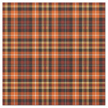 Fall Plaid Russet Brown, Orange and Yellow Pattern