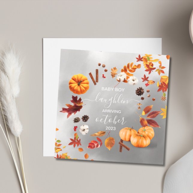 Fall Pregnancy Announcement (Autumn Pregnancy Announcement)