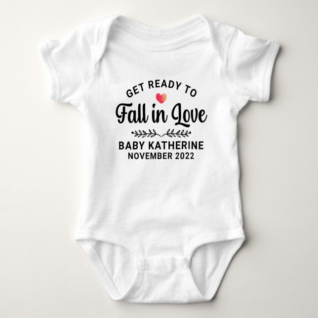Fall Pregnancy Announcement Baby Bodysuit (Front)