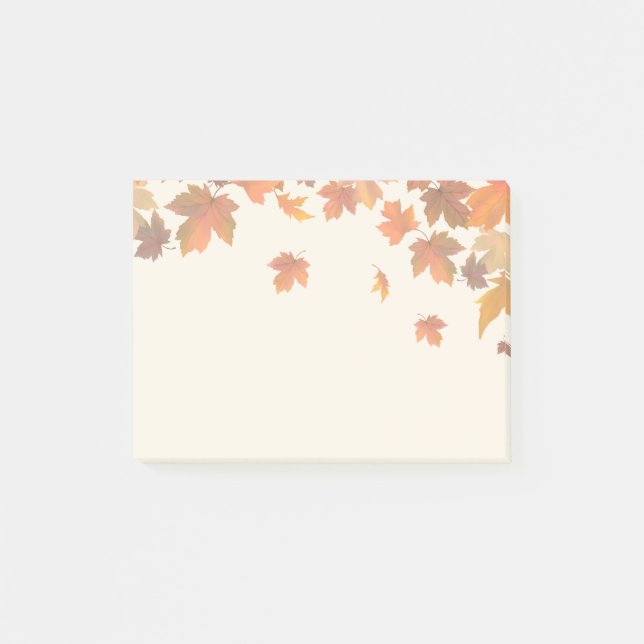 fall print post it note pad (Front)