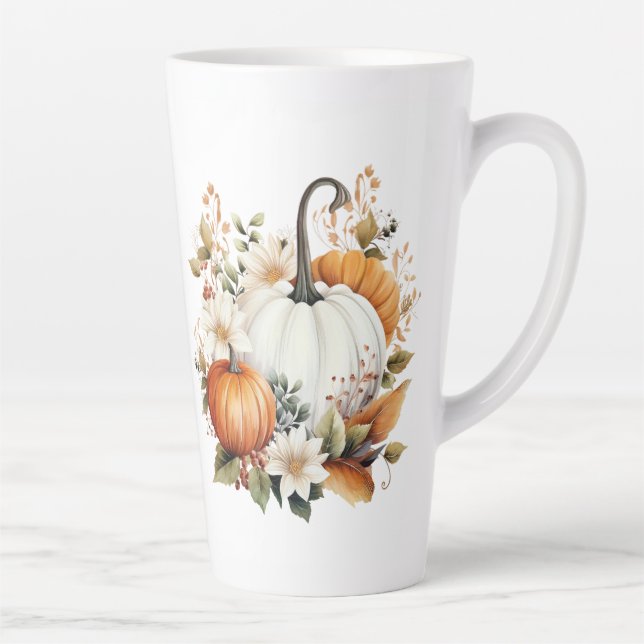 Fall Pumkins Latte Mug (Right)