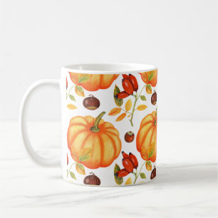 Fall Pumpkin - Adorable Autumn Pattern Coffee Mug