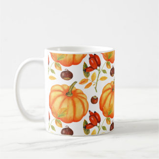 Fall Pumpkin - Adorable Autumn Pattern Coffee Mug