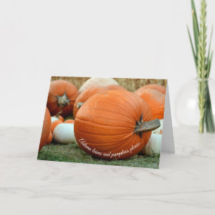 Fall Pumpkin Autumn Greeting Card