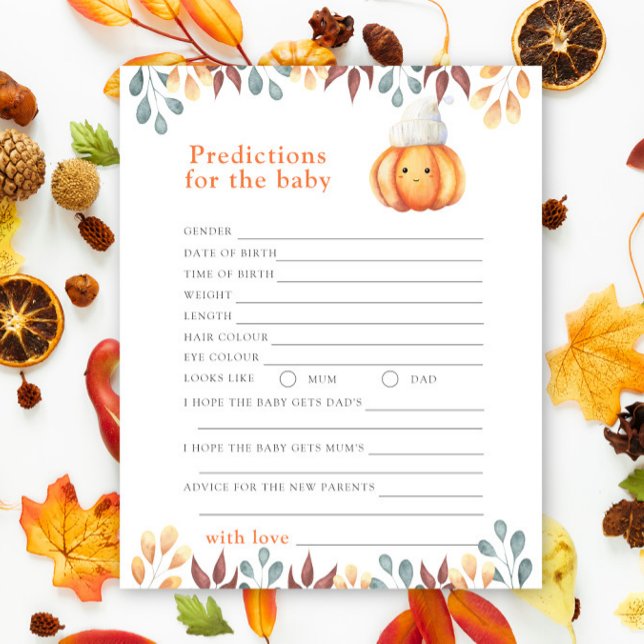 Fall Pumpkin - baby predictions and advice (Creator Uploaded)