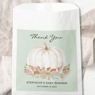  Fall Pumpkin Baby Shower Favour Bags