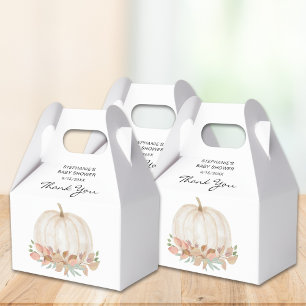 Fall Pumpkin Baby Shower Favour Box