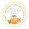 Fall Pumpkin | Baby Shower Favour Sticker