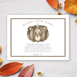 Fall Pumpkin Bear - books for baby Enclosure Card