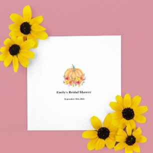 Fall Pumpkin Bridal Shower  Napkin