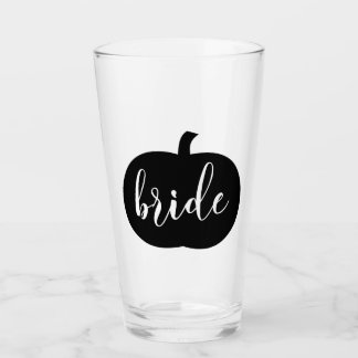 Fall Pumpkin Bride  Glass