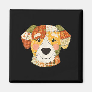 Fall Pumpkin Dog Autumn Harvest Halloween Magnet