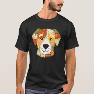 Fall Pumpkin Dog Autumn Harvest Halloween T-Shirt