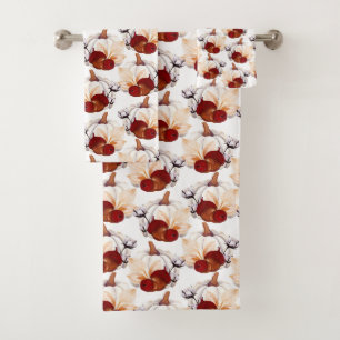 Fall Pumpkin Field Bath Towel Set